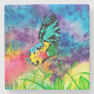 Madagascar Splash Cropped Coaster