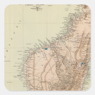 Madagascar Square Sticker