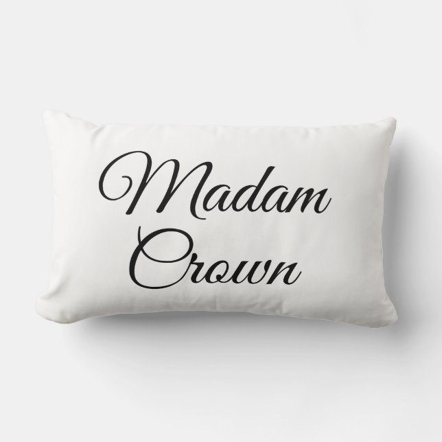 Madam Crown Lumbar Cushion (Front)