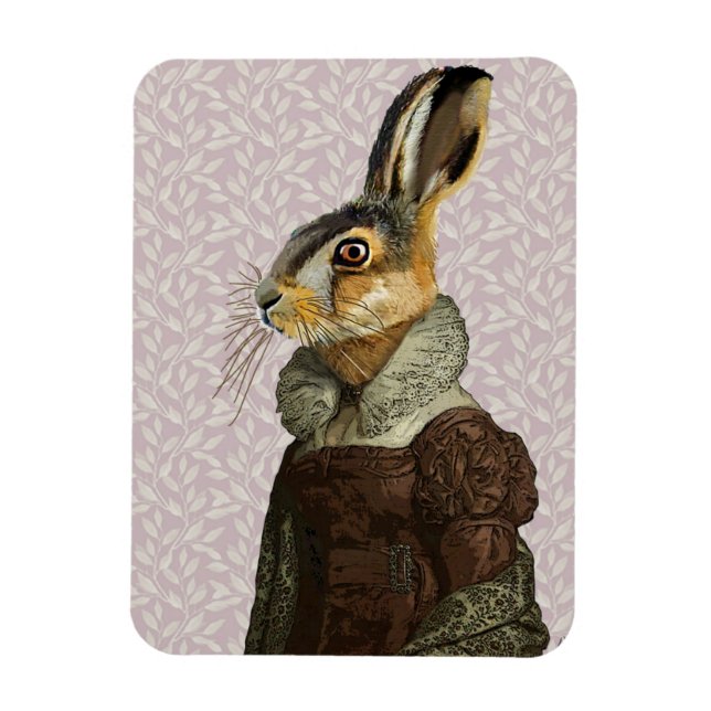 Madam Hare Magnet (Vertical)