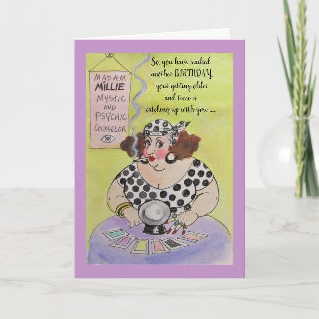 Madam Millie/Older generation Birthday card (Front)