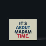 Madam President 2024 Election Vote Democrat Voting Postcard<br><div class="desc">Madam President 2024 Election Vote Democrat Voting Presidential Election Political Candidate Campaign</div>