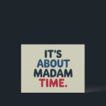 Madam President 2024 Election Vote Democrat Voting Postcard<br><div class="desc">Madam President 2024 Election Vote Democrat Voting Presidential Election Political Candidate Campaign</div>