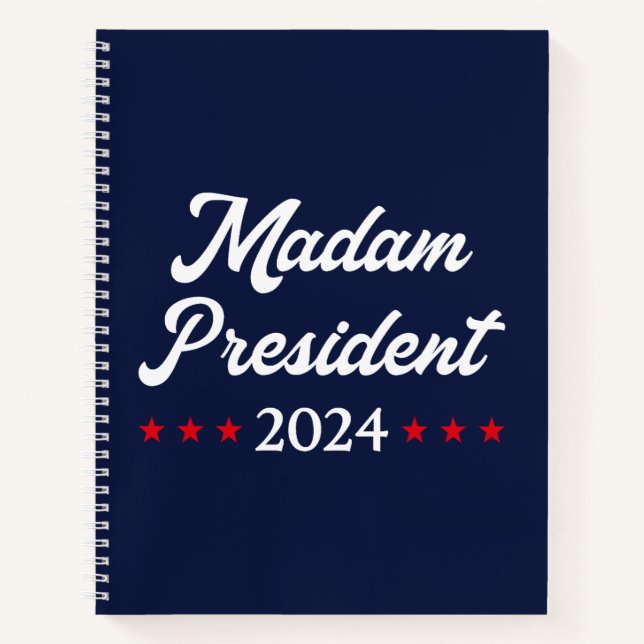 Madam President 2024 I - Kamala Harris Notebook (Front)
