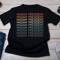 Madam President Gradient Text Women's Empowerment