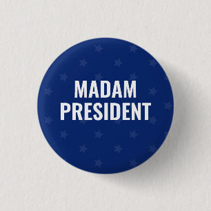 Madam President Harris 2024 3 Cm Round Badge