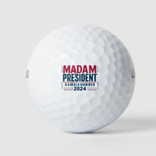 Madam President Kamala Harris 2024 Vote Democrat Golf Balls