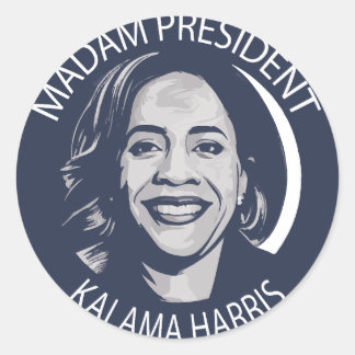 Madam President Kamala Harris Classic Round Sticker