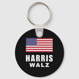 Madam President Kamala Harris Tim Walz Vp Usa Amer Key Ring