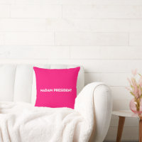 Madam President modern typography hot pink