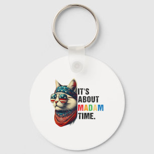 Madam Time President 2024 Kamala Harris Dnc Rally  Key Ring
