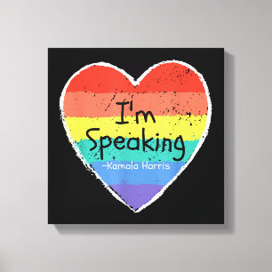 Madam Vice President I'm Speaking Kamala Harris gi Canvas Print