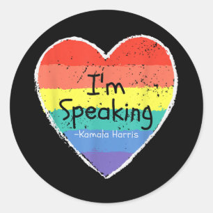 Madam Vice President I'm Speaking Kamala Harris gi Classic Round Sticker