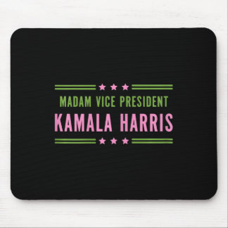 Madam Vice President Kamala Harris Pink Green  Mouse Pad