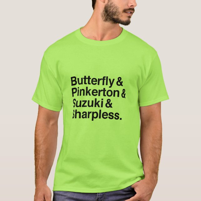 Madama Butterfly characters t-shirt (Front)