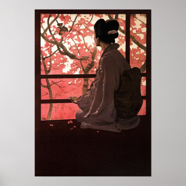 MADAMA BUTTERFLY GEISHA Japanese Opera Vintage Poster (Front)