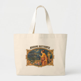 Madame Butterfly Large Tote Bag