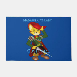 Madame Cat Lady 2024 for President Thunder_Cove  Doormat