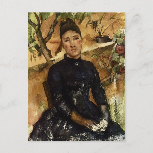 Madame Cezanne in the Conservatory Postcard (Front)