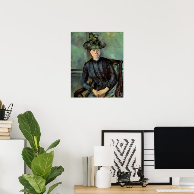 Madame Cezanne with Green Hat, Poster (Home Office)
