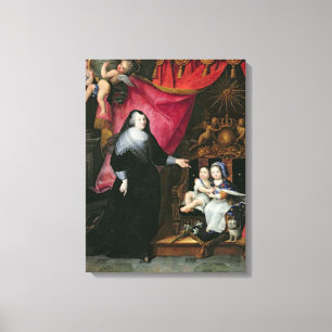 Madame de Lansac and the Children of France Canvas Print