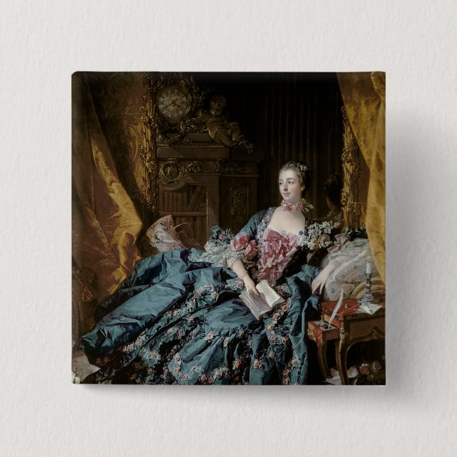 Madame de Pompadour, 1756 15 Cm Square Badge (Front)