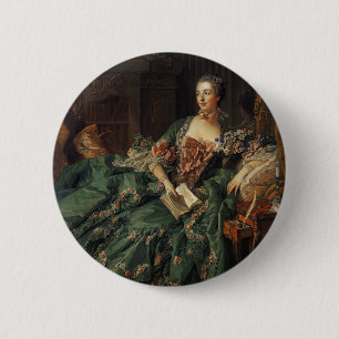 Madame de Pompadour 6 Cm Round Badge