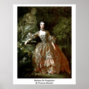Madame De Pompadour By Francois Boucher Poster