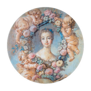 Madame de Pompadour François Boucher rococo lady Cutting Board