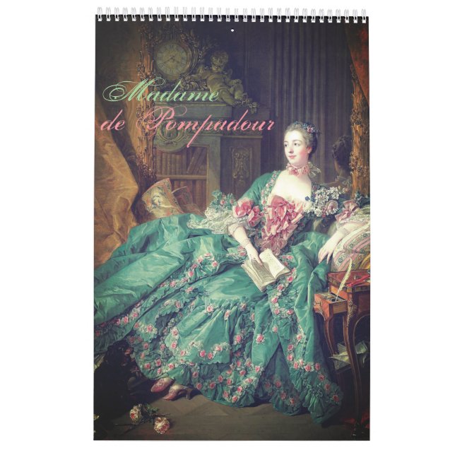 Madame de Pompadour - Jeanne Antoinette Poisson Calendar (Back)
