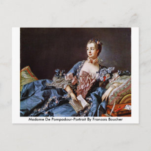 Madame De Pompadour-Portrait By Francois Boucher Postcard