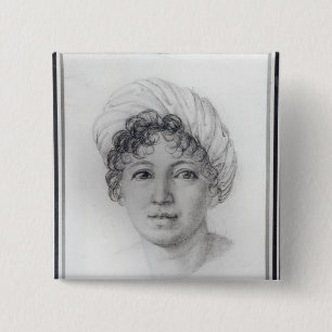 Madame de Stael 15 Cm Square Badge