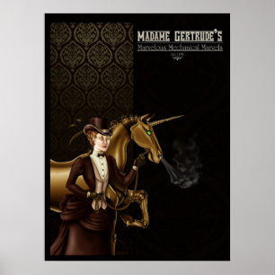 Madame Gertrude's Unicorn Poster