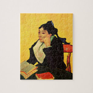 Madame Ginoux with Books by Vincent van Gogh Jigsaw Puzzle