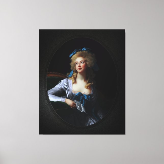 Madame Grand by Elisabeth Louise Vigee Le Brun Canvas Print (Front)