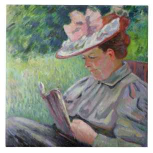 Madame Guillaumin, c.1895 (oil on canvas) Tile