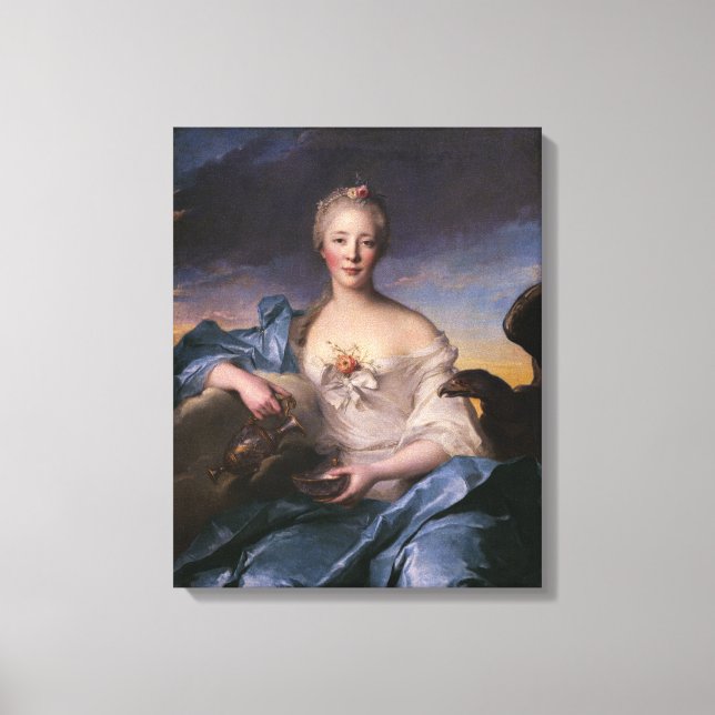 Madame Le Fèvre de Caumartin as Hebe Canvas Print (Front)