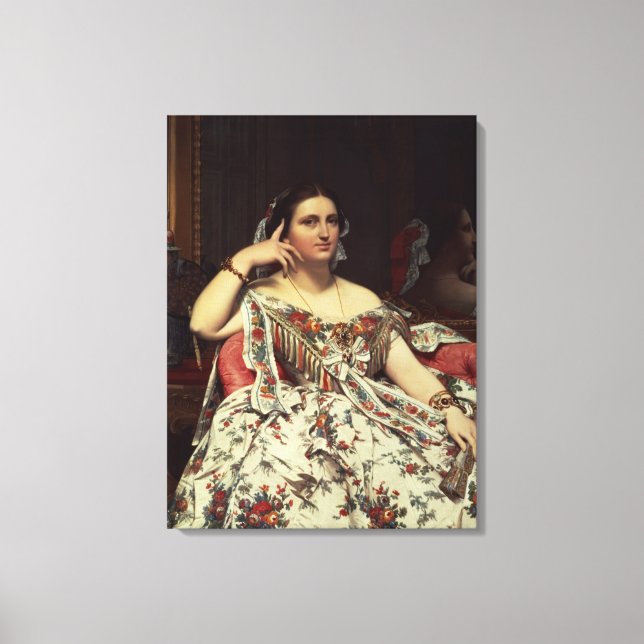 Madame Moitessier, 1856 Canvas Print (Front)