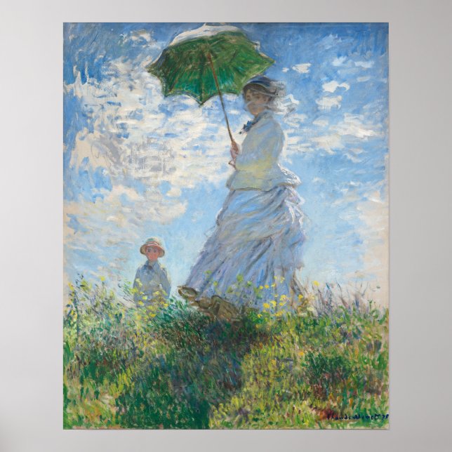 Madame Monet and Her Son by Claude Monet Poster (Front)
