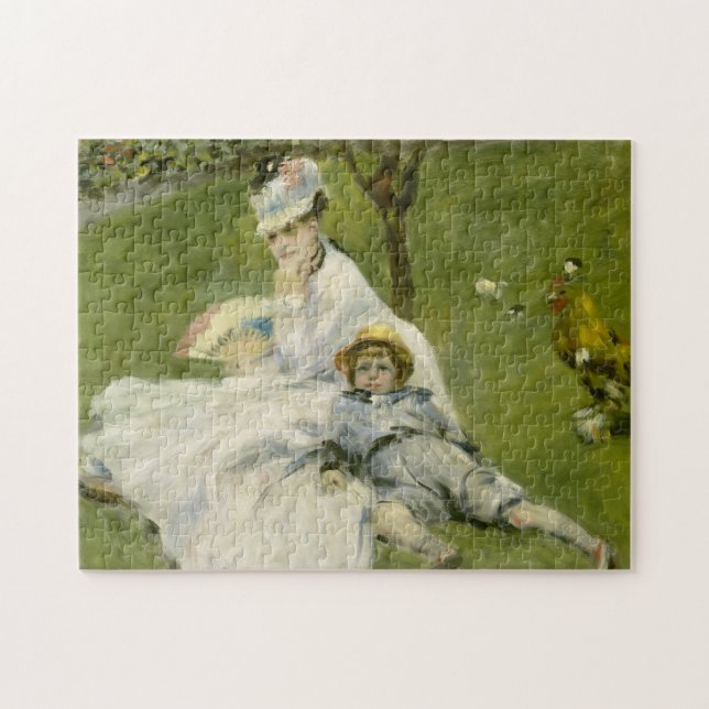 Madame Monet & Her Son Fine Art Jigsaw Puzzle (Horizontal)