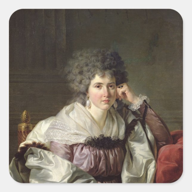 Madame Nicaise Perrin, nee Catherine Deleuze Square Sticker (Front)