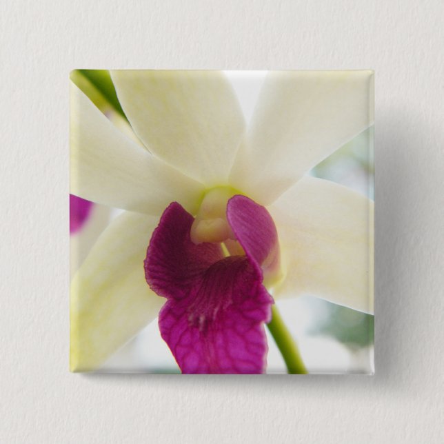 Madame Orchid 15 Cm Square Badge (Front)