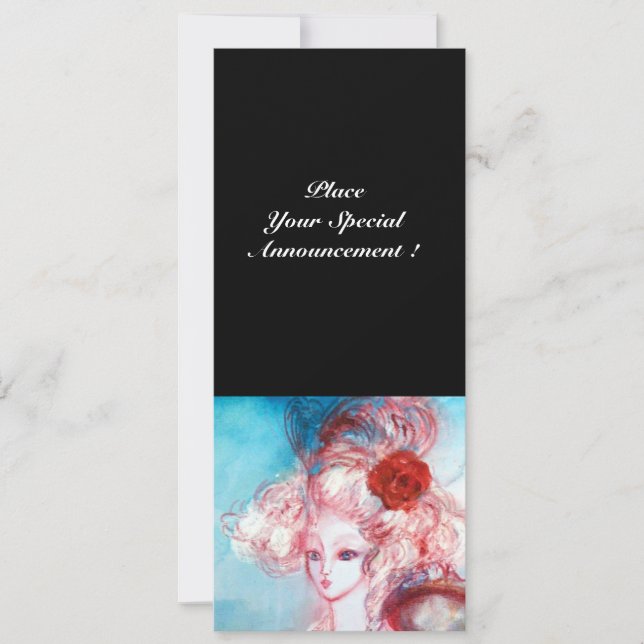 MADAME POMPADOUR ,Classy Gold Costume Party Invitation (Front)