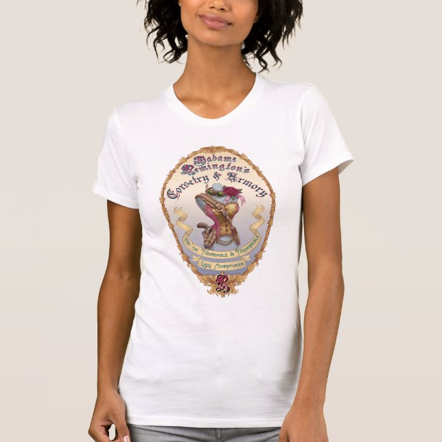 Madame Remington's Corsetry & Armoury T-Shirt (Front)