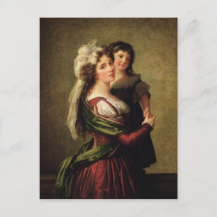 Madame Rousseau and her Daughter, 1789 Postcard