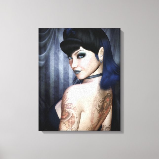 Madame Sophie Vampire Queen Wrapped Canvas Print (Front)