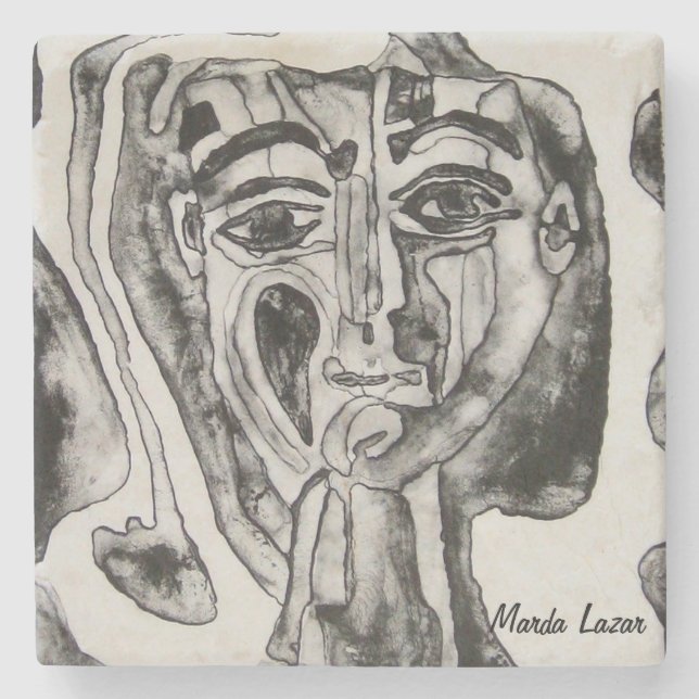 Madame Touché Stone Coaster (Front)