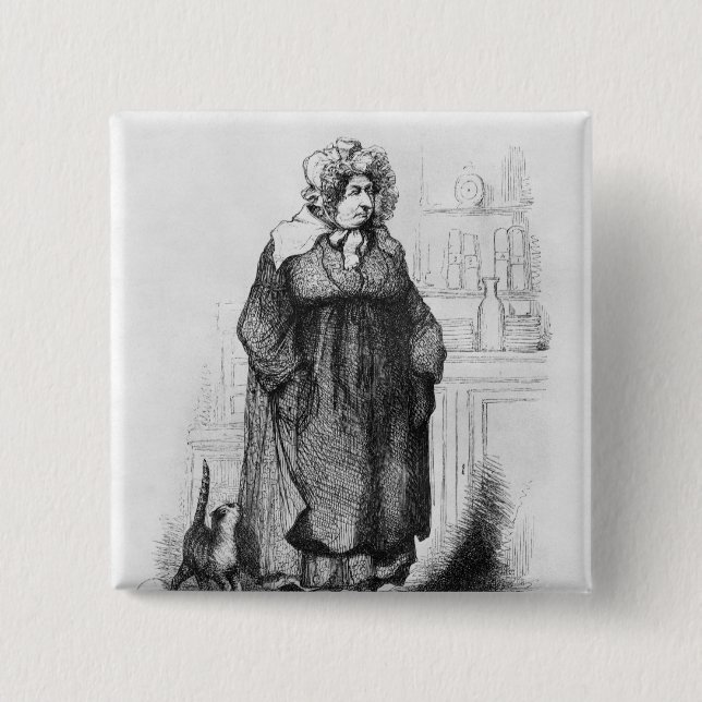 Madame Vauquer 15 Cm Square Badge (Front)
