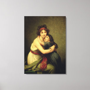Madame Vigee-Lebrun and her Daughter Canvas Print