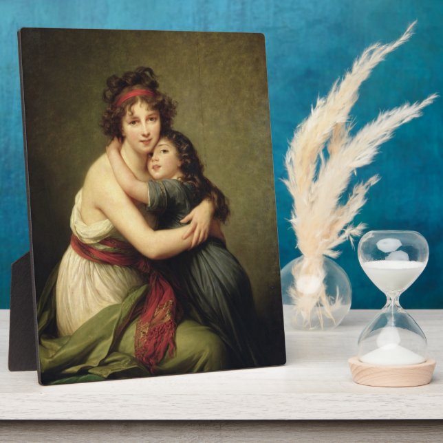 Madame Vigee-Lebrun and her Daughter Plaque (Side)